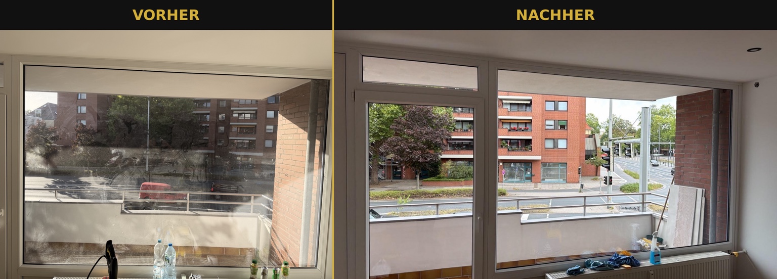 Fensterfront Vorher Nachher